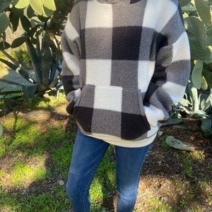 American Eagle Plaid Hoodie